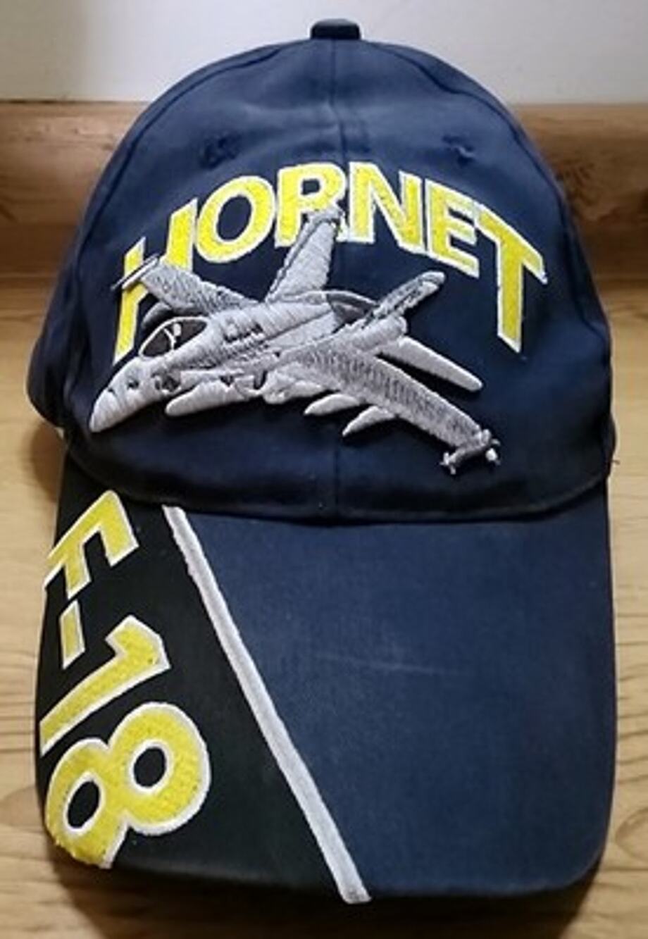 Eagle Crest F-18 Hornet Fighter Jet Baseball Cap Men's Adjustable Navy Blue
